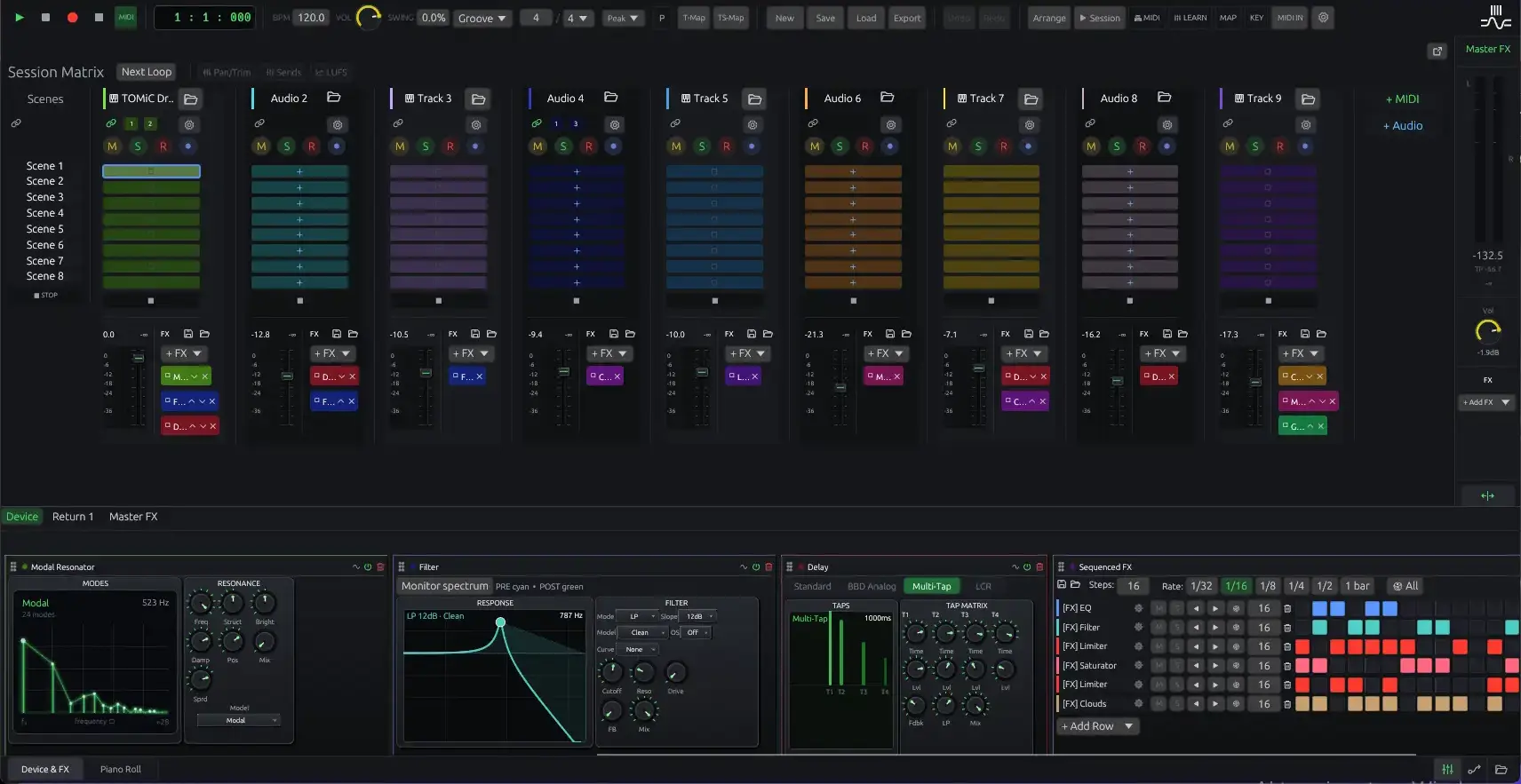Omni DAW Main Interface