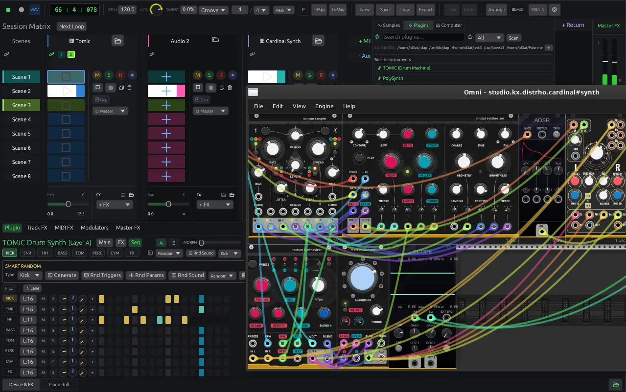Omni DAW Main Interface