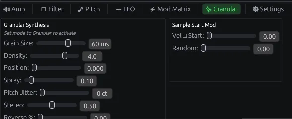 Granular Mode