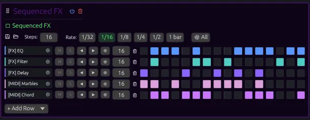 Sequenced FX
