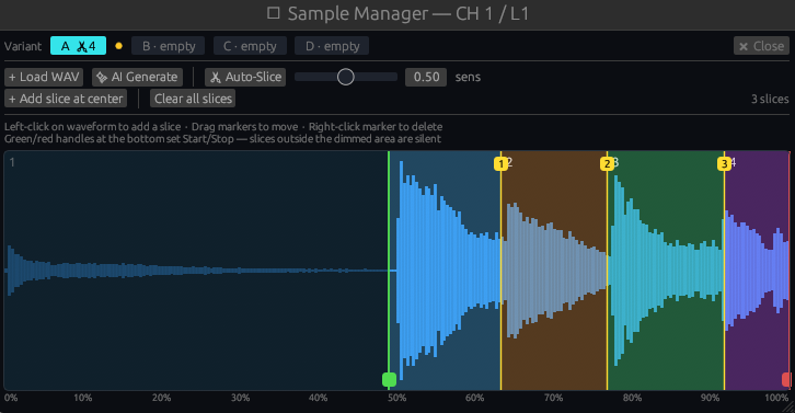 Sample Slice Editor